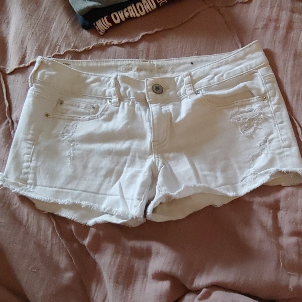 American Eagle Jeans white distressed 8